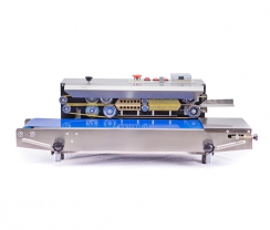 Stainless steel horizontal blue continuous sealer